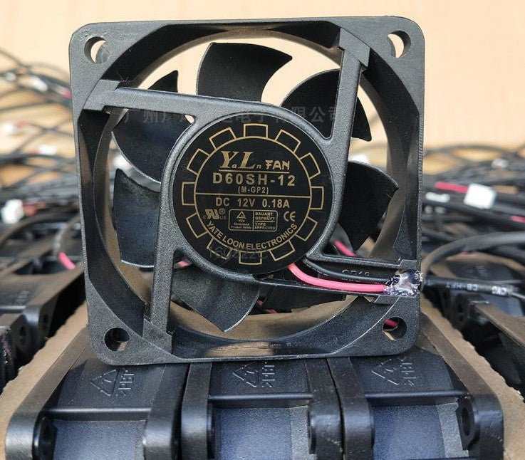 YALN D60SH-12 12V 0.18A 2wires cooling fan YALN D60SH-12 12V 0.18A 2wires cooling fan